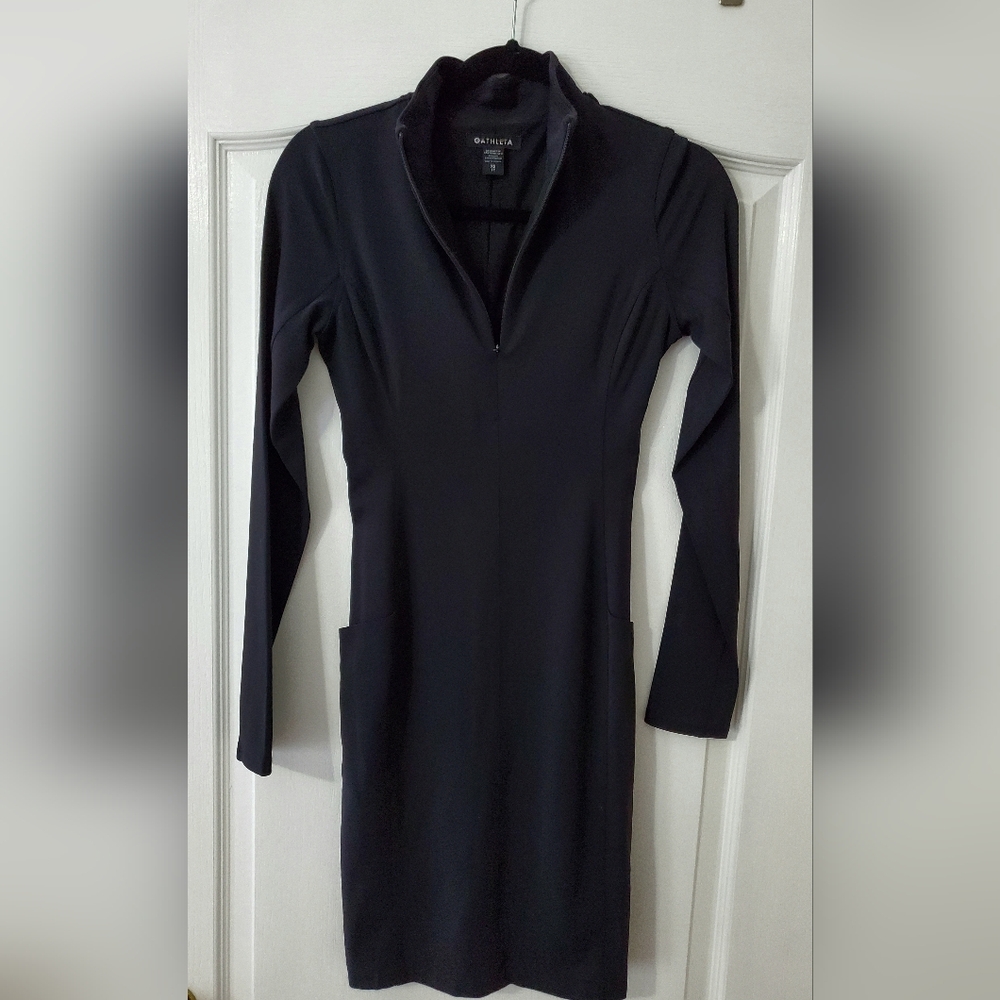 NWOT Athleta Delancey Dress Size Size XS Black Color